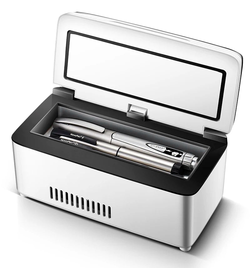13,600mAh Portable Insulin Fridge – Battery-Powered Travel Cooler with Carry Case